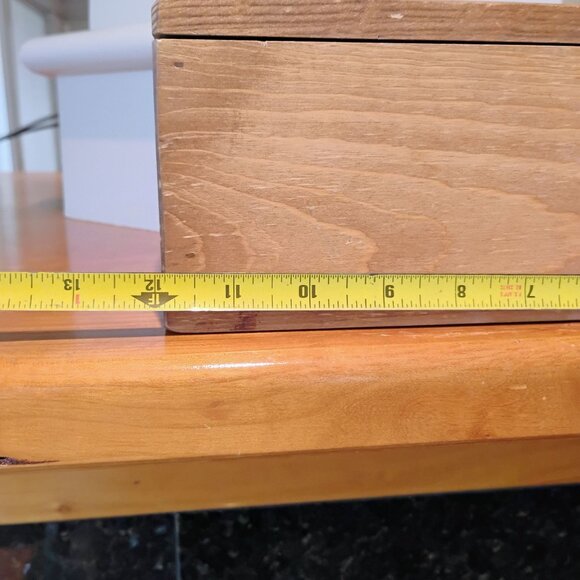 Chicken Creek Folk Art Large Carved Wood Box Bear in the Moonlight12" Wide - Picture 9 of 9